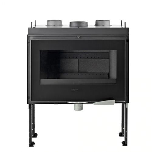 Closed wood hearth - PALATIUM - Richard le Droff - 1-sided / steel