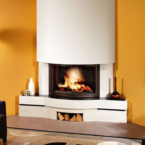 Contemporary fireplace surround - CASTIVAL - Richard le Droff - stone
