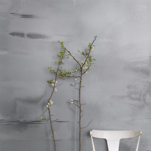 Contemporary wallpaper - INLET - CALICO WALLPAPER - patterned / concrete look / gray