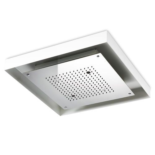 Recessed ceiling shower head - SF130B - AQUAelite® - square / rain / with built-in light