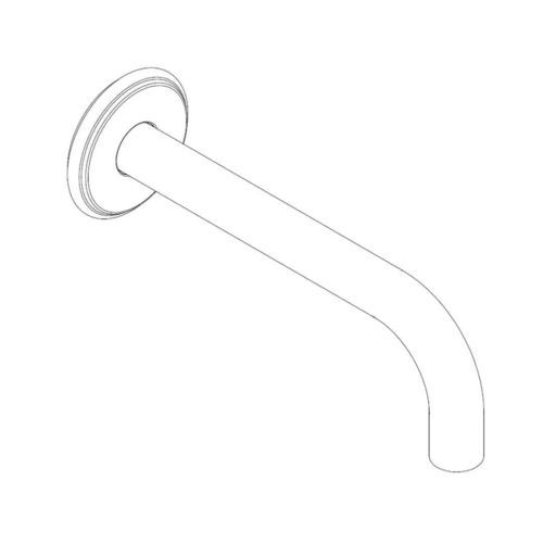 Brass washbasin spout - a supp - AQUAelite® - wall-mounted / bronze look / chrome finish