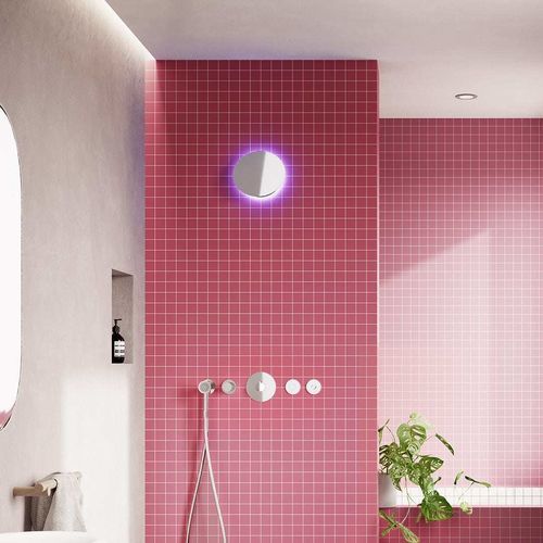 Built-in shower head - SF173 A - AQUAelite® - round / with built-in light