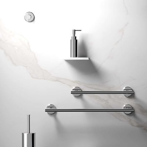 1-bar towel rack - AB005 A - AQUAelite® - brass / chrome