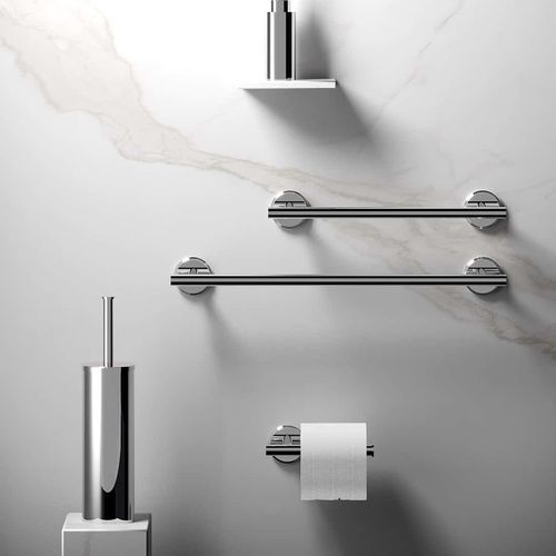 Brass toilet brush holder - AB003 B - AQUAelite® - wall-mounted / chrome / not specified