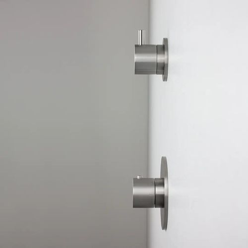 Shower mixer tap - RU732 E - AQUAelite® - wall-mounted / stainless steel / bathroom