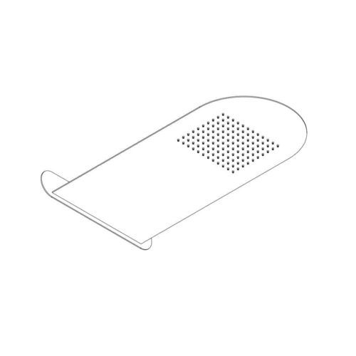 Wall-mounted shower head - A SUPP - AQUAelite® - rectangular / rain / contract