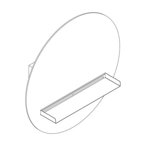 Hanging shower head - A SUPP - AQUAelite® - round