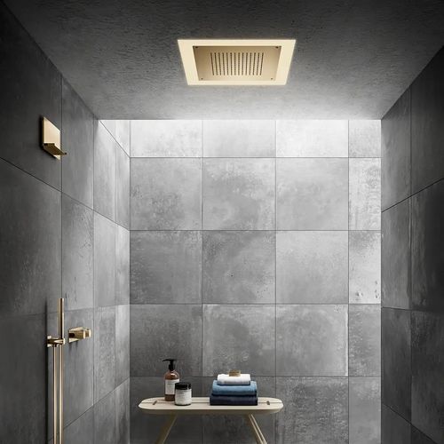 Recessed ceiling shower head - SF129 B - AQUAELITE - surface-mounted / ceiling-mounted / square