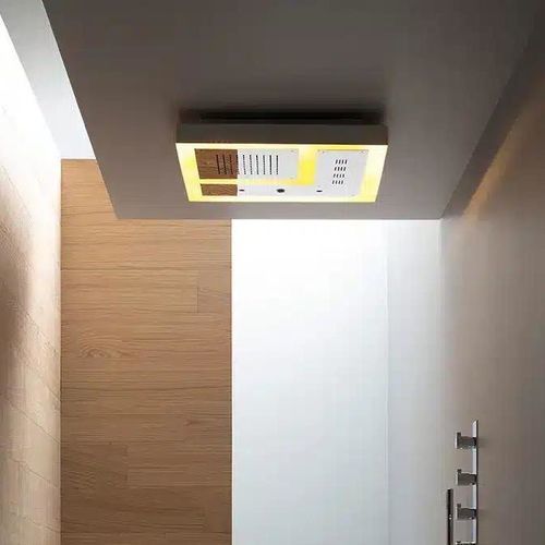 Surface-mounted shower head - SF133 D - AQUAelite® - recessed ceiling / square / rain