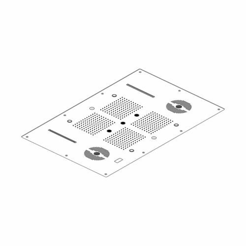 Ceiling-mounted shower set - a supp - AQUAelite® - minimalist design / rain / with chromotherapy