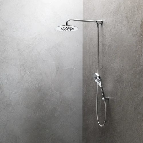 Wall-mounted shower head - SF093 A - AQUAelite® - circular / rain / commercial