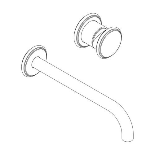 Washbasin mixer tap - RU823 A - AQUAELITE - built-in / brass / bathroom