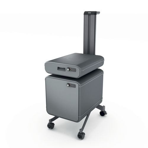 Office caddy - MOVE IT MIB01 - SIGEL GmbH - metal / ABS / 2-drawer