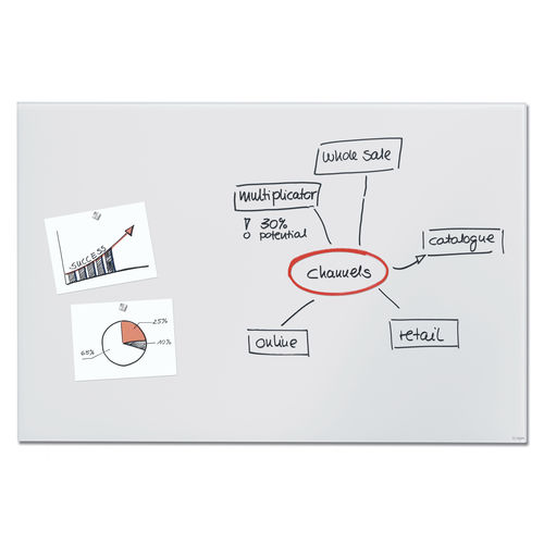 White board - GL520 - SIGEL GmbH - magnetic / wall-mounted / glass