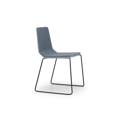 Contemporary visitor chair - MARINA - True Design srl - indoor / fabric / metal