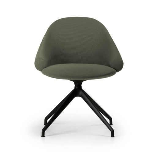Contemporary visitor chair - FENDER - True Design srl - indoor / polyurethane foam / aluminum base