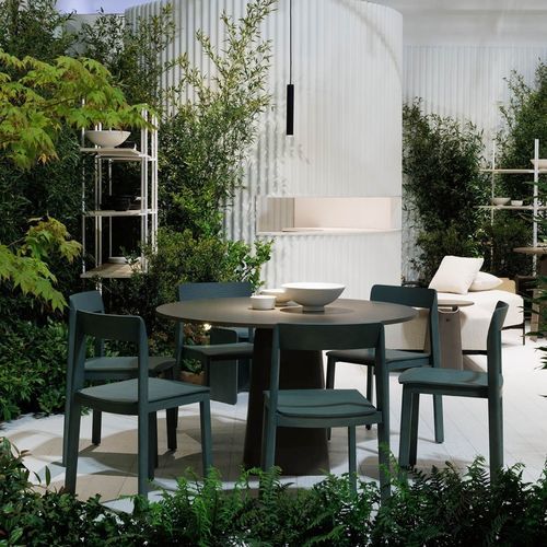 Contemporary chair - LISA - True Design srl - indoor / wooden / wooden base