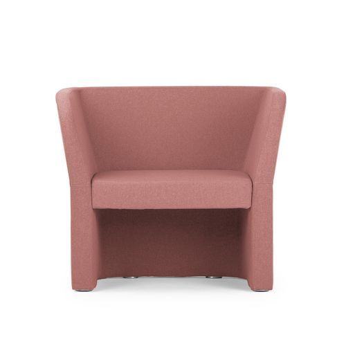 Contemporary visitor armchair - ORACLE - True Design srl - fabric / foam / wooden
