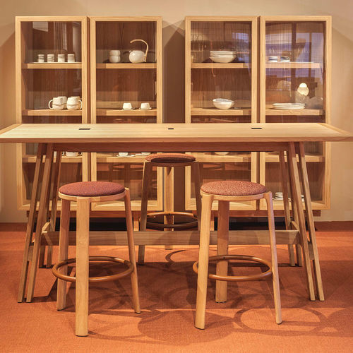 Contemporary stool - CUTE - True Design srl - oak / solid wood / ash