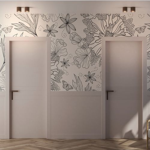 Interior door - Olivia - FBP PORTE - wooden / swing / sliding