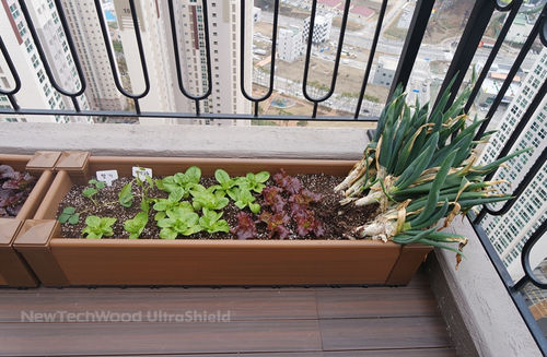 Composite planter - DAF - newtechwood - rectangular / contemporary / for public space