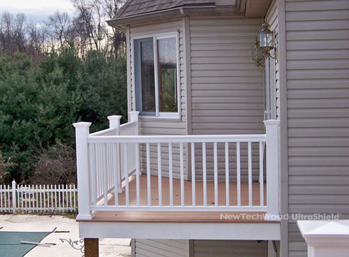 Composite railing - ULTRASHIELD® - newtechwood - bar / outdoor / for balconies