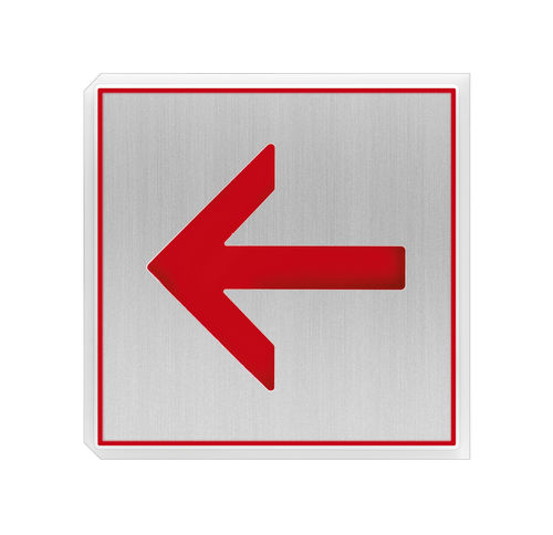 Aluminum door pictogram - 20‐2556 - Telecom Behnke GmbH - Plexiglas® / orientation