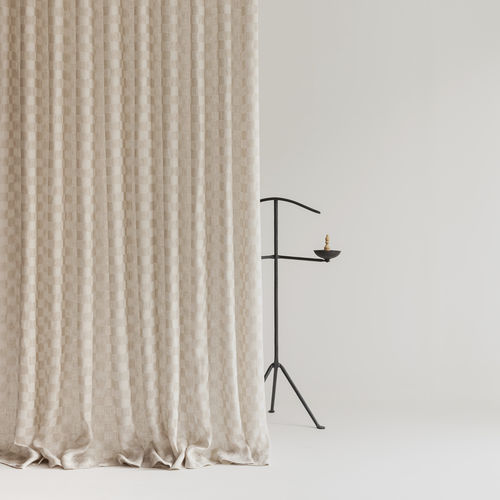 Curtain fabric - Damero - Equipo DRT - geometric pattern / plaid / linen