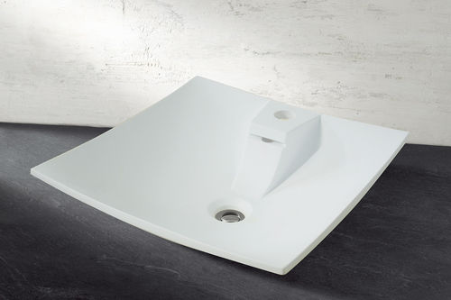 Countertop washbasin - RIALTO  - DECOTEC - Solid Surface / resin / square