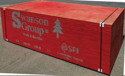 Plywood formwork board - TRUPOUR BBOES - Swanson Group Inc.