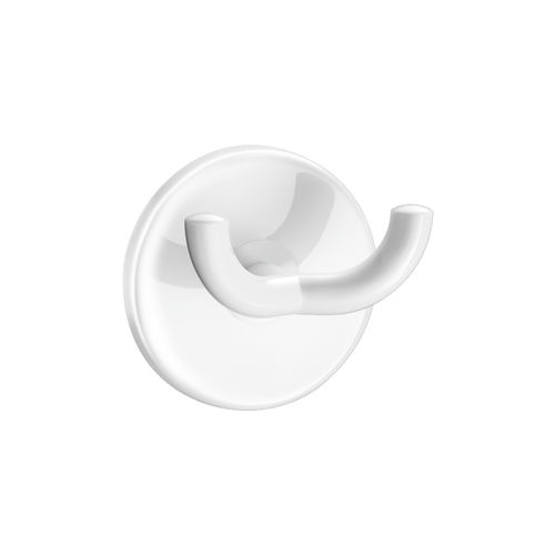 white clothes hook