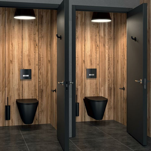 Double toilet flush button - TEMPOFLUX 3: 763030 - DELABIE - for public space