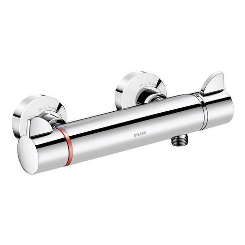 Shower mixer tap - SECURITHERM - DELABIE - wall-mounted / thermostatic / chrome-plated brass