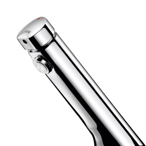 Washbasin single tap -  TEMPOSOFT 2 - DELABIE - countertop / self-closing / chrome-plated brass