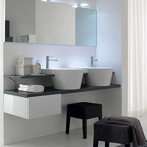 Double washbasin cabinet - C09 - novello - wall-hung / wooden / contemporary