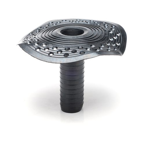 Drain connector - SLANG EPDM H 250 PERFORATED FLANGE - IMPERTEK Srl