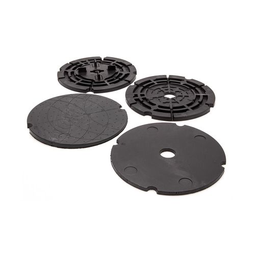 PVC raised floor pedestal - ELASTIC 3-8 MM &amp; ELASTIC PLUS H 7 MM - IMPERTEK Srl - outdoor / recyclable / fixed height