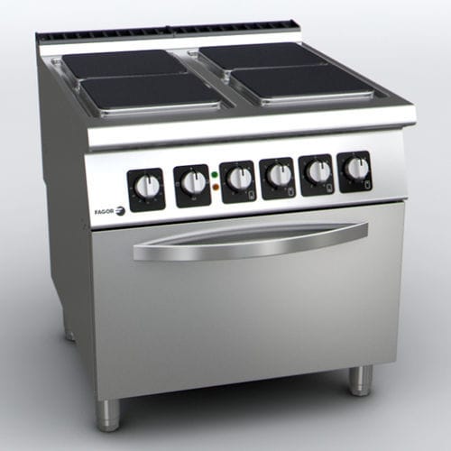 Electric range cooker - C-E941 - FAGOR INDUSTRIAL - commercial / 4 burner / 1 oven