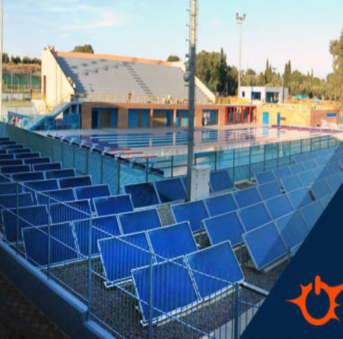 Flat thermal solar collector - Sole - for swimming pool heating / selective