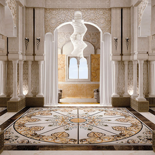 Marble tile - DUBAI - BUDRI - indoor / for floor / large-format