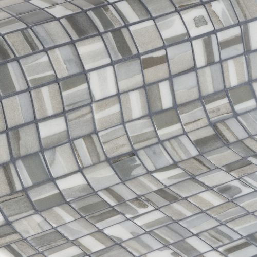 Glass mosaic tile - LAYERS 25 - EZARRI MOSAICO - textured / indoor / outdoor