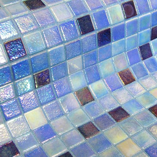 Glass mosaic tile - DELPHINUS 25 - EZARRI MOSAICO - high-gloss / indoor / outdoor