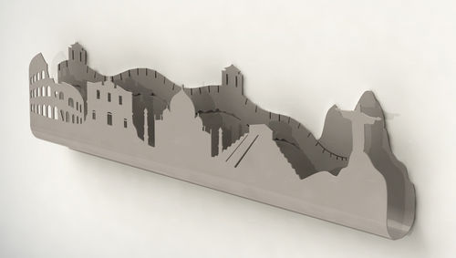 Wall-mounted coat rack - SKYLINE 7M - Utoopic - contemporary / metal