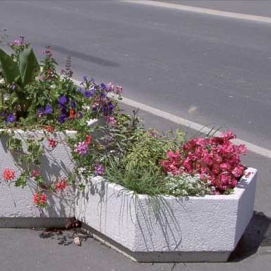 Concrete planter - HEXA - ALKERN - hexagonal / modular / contemporary