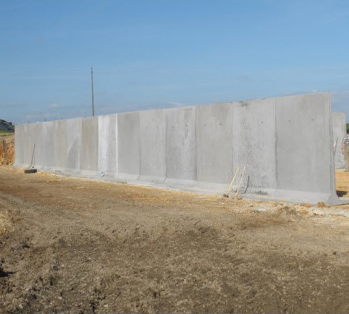 Reinforced concrete wall - T - ALKERN - prefab / with modular panels