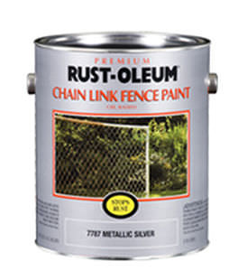 Decorative paint - CHAIN LINK FENCE - RUST-OLEUM - outdoor / facade / for metal
