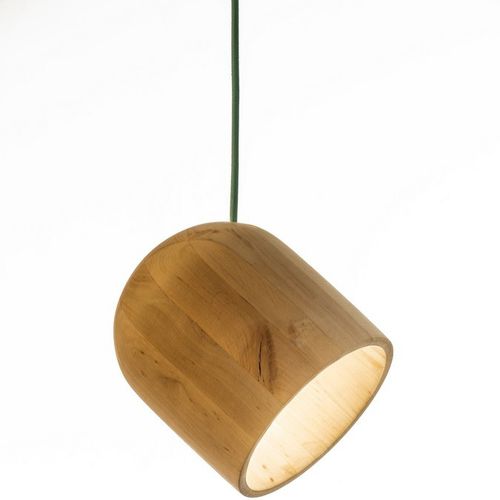 Pendant lamp - FLEXIBLE ANGELKA - Abadoc - wooden / contemporary / corded