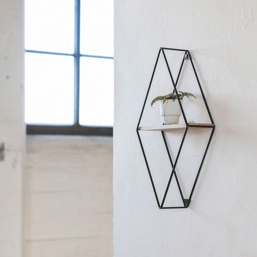 Wall-mounted shelf - Elementiles - VIJ5 - contemporary / oak / MDF