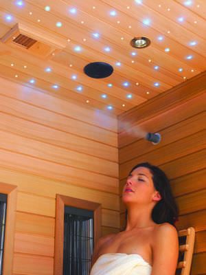 Contemporary ceiling light - HEALTH COMPANY - plastic / LED / for sauna
