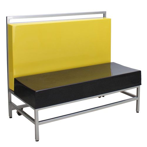 Modular upholstered bench - PILOT - SICO - contemporary / steel / fiberglass